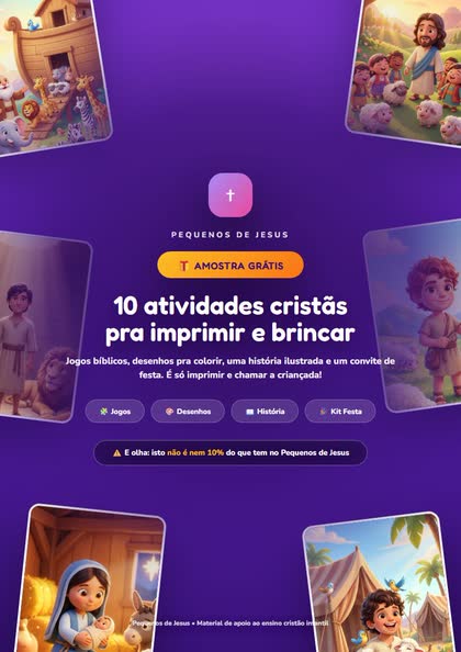 Capa da história em PDF de presente