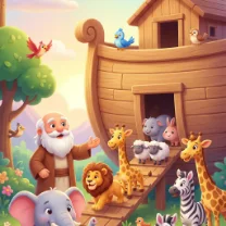 Ilustração da Arca de Noé usada dentro do app